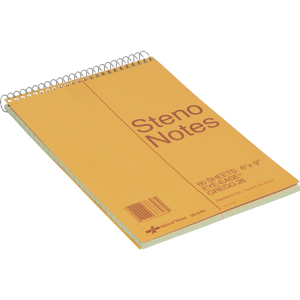 60CT 6X9 BROWN STENO PAD