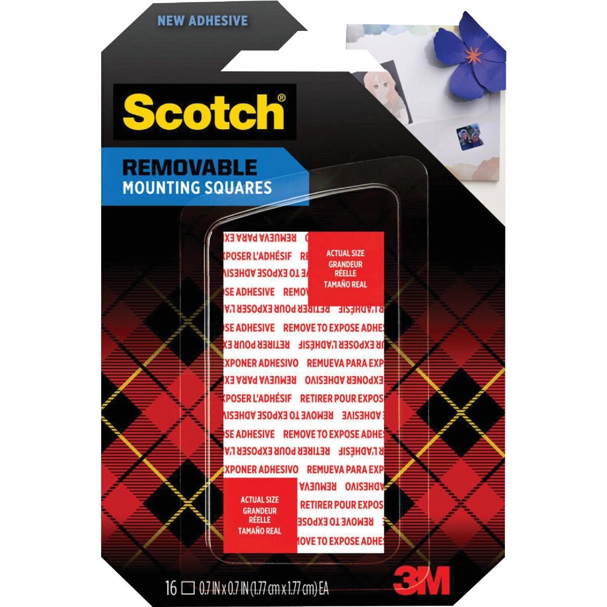 3M Scotch Self-Adhesive Mounting Squares 976016