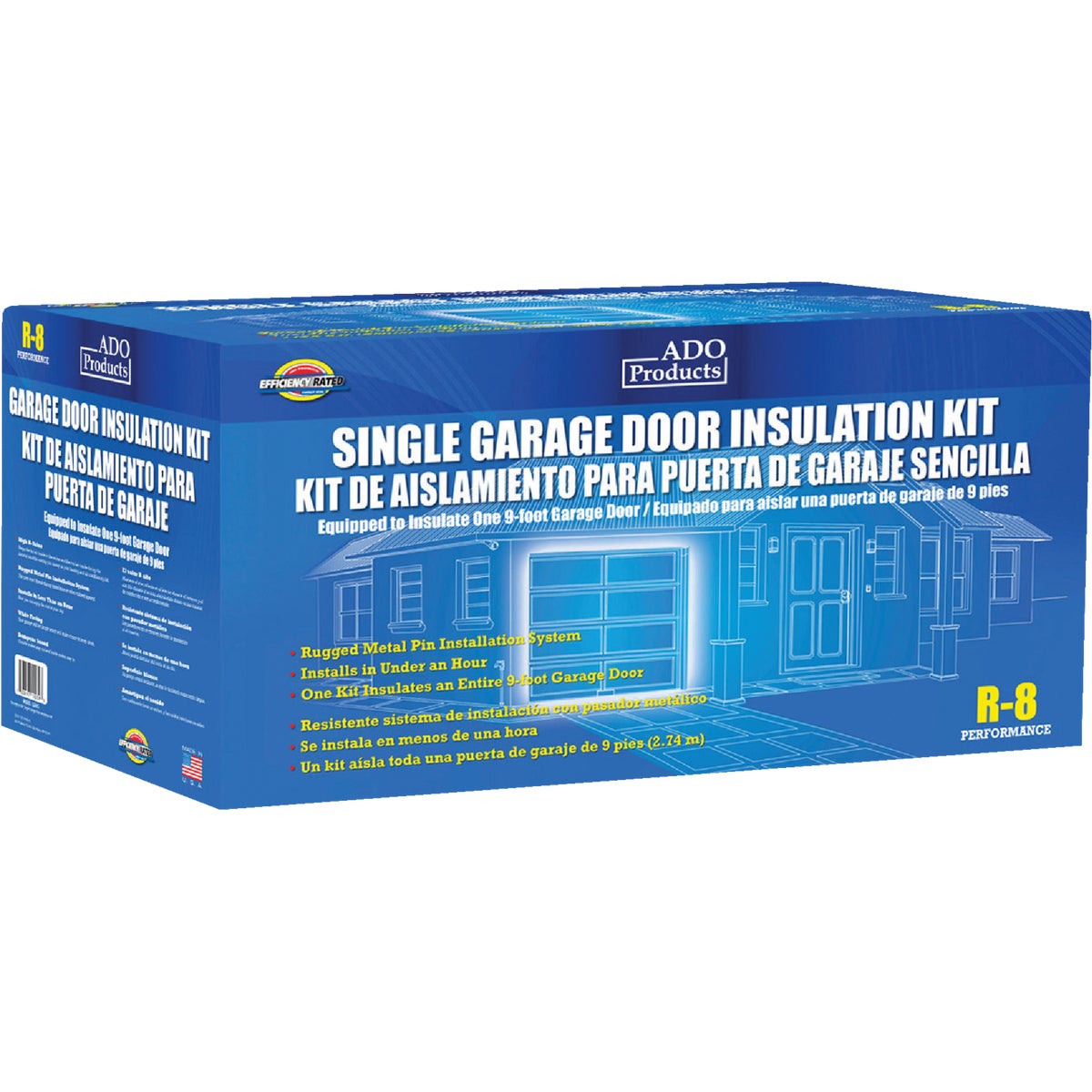 ADO Single Garage Door Insulation Kit