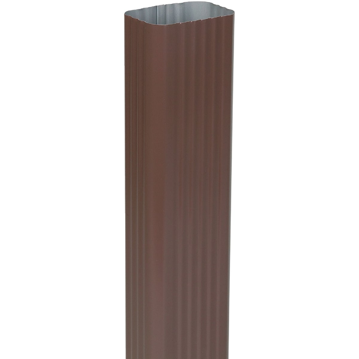 Spectra Metals 2 In. x 3 In. Brown Aluminum Downspout