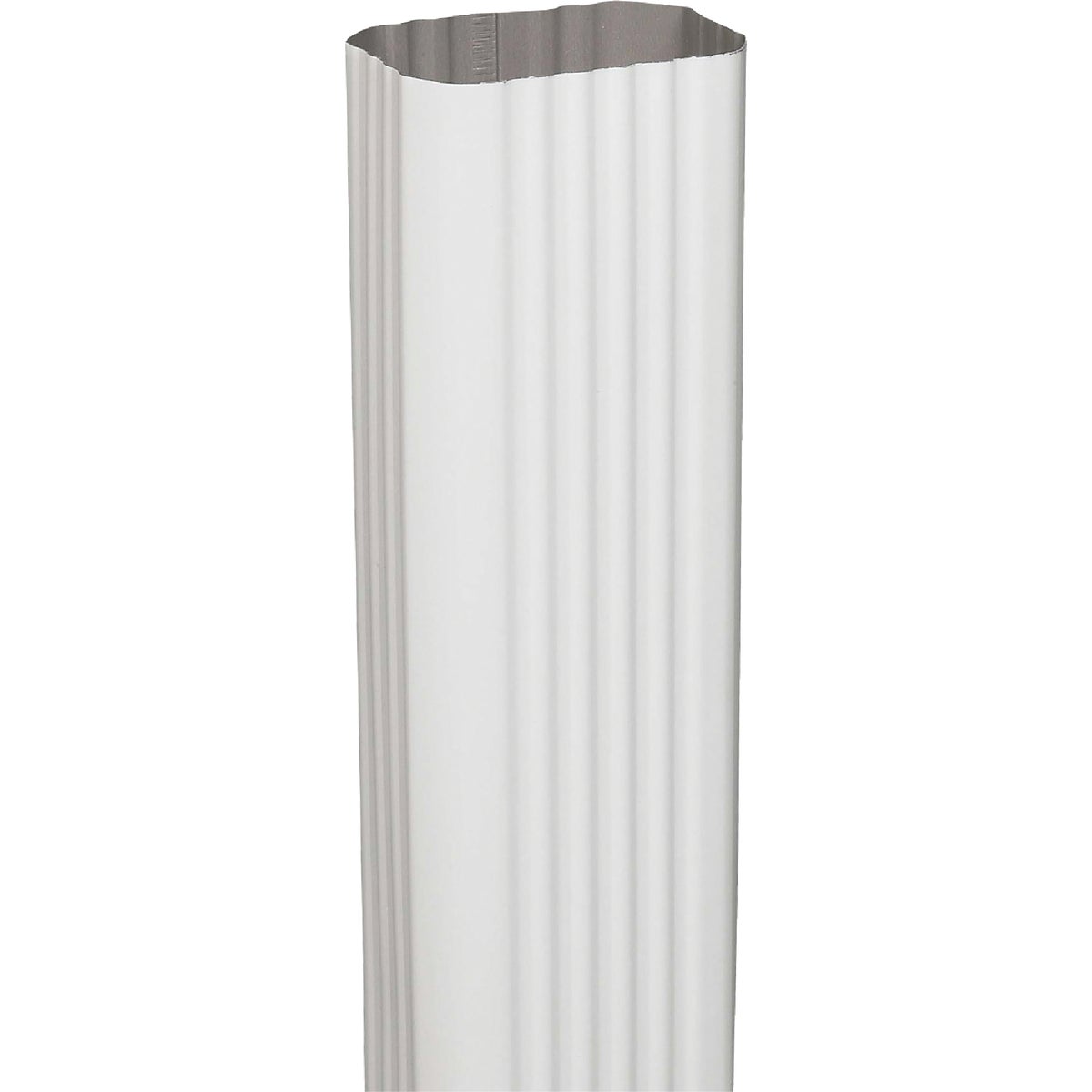 Spectra Metals 2 In. x 3 In. x 15 In. K-Style White Aluminum Downspout Extension