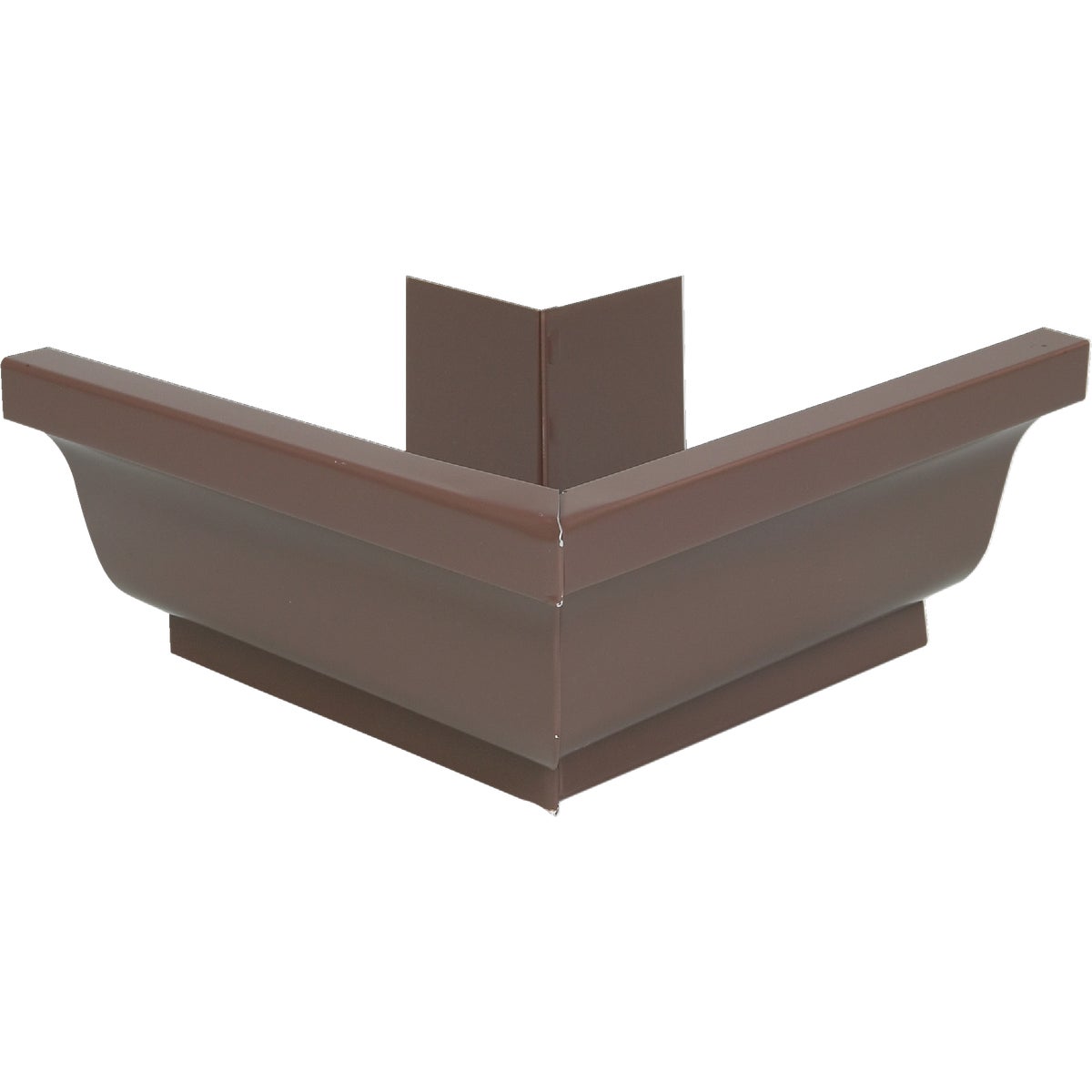 Spectra Metals 5 In. Aluminum Brown Mitre Gutter Outside Corner