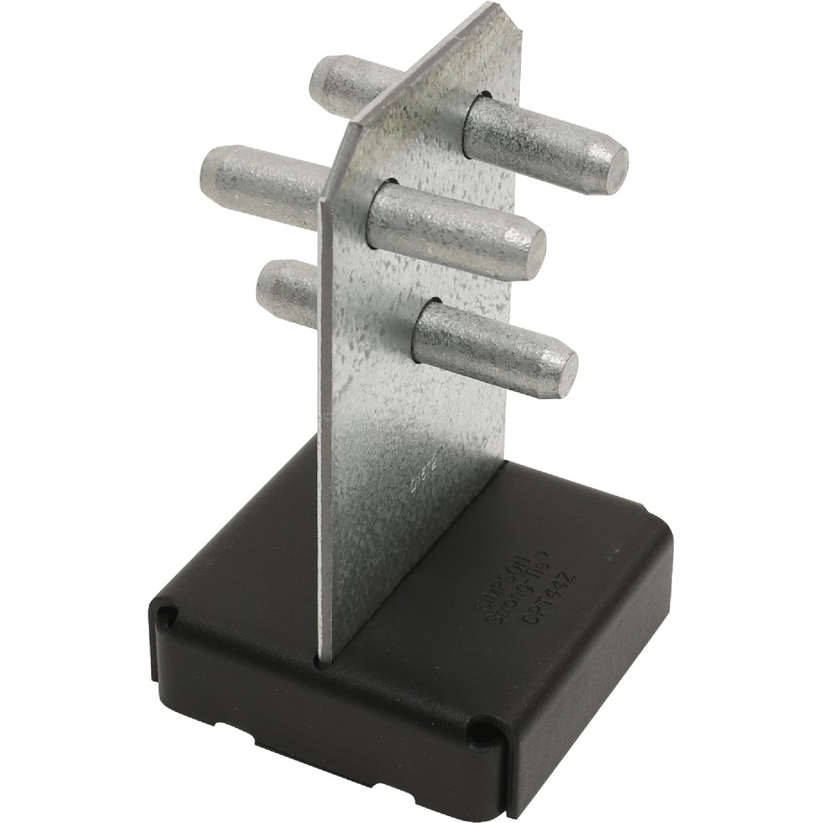 Simpson Strong-Tie 3-1/2 In. x 3-1/2 In. 10 ga Z-Max Concealed Post Base