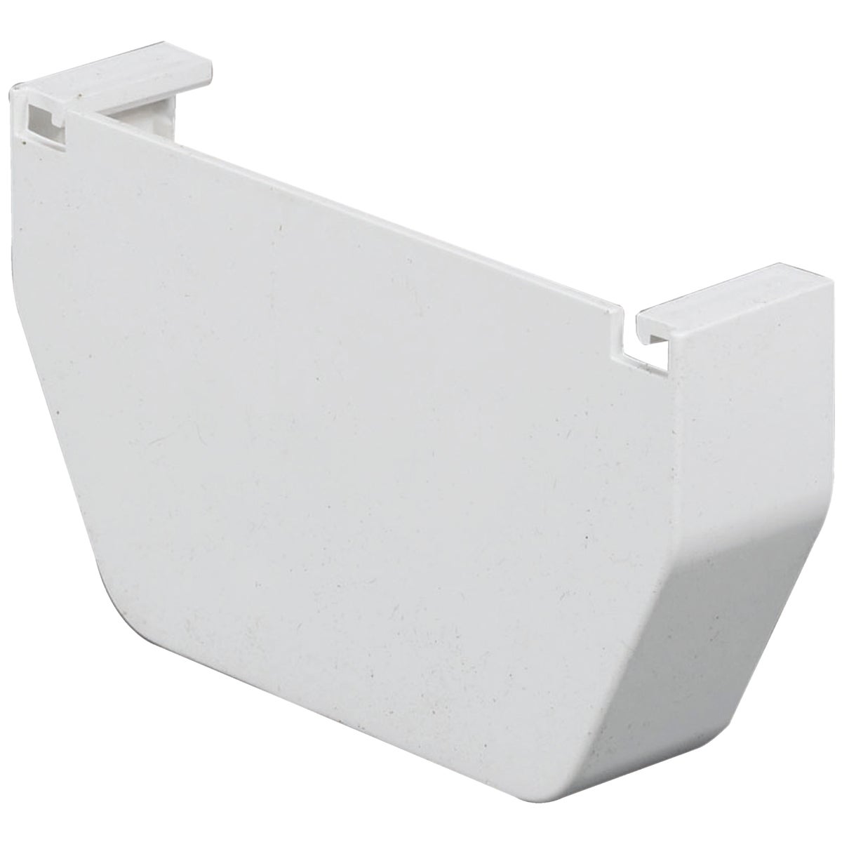 Amerimax 5 In. Contemporary White Vinyl Gutter End Cap