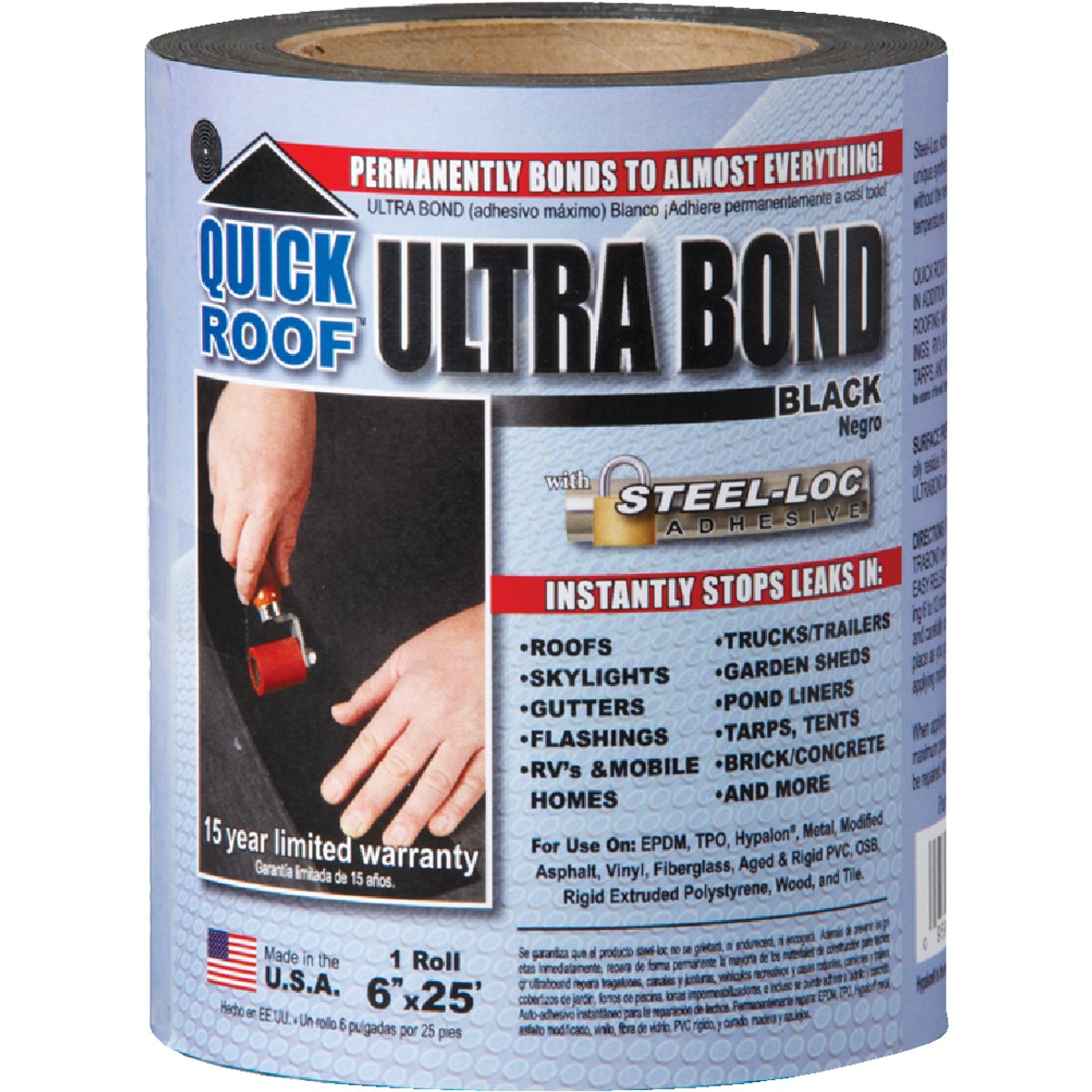 Quick Roof Ultra Bond Instant Self-Adhesive Roof Repair