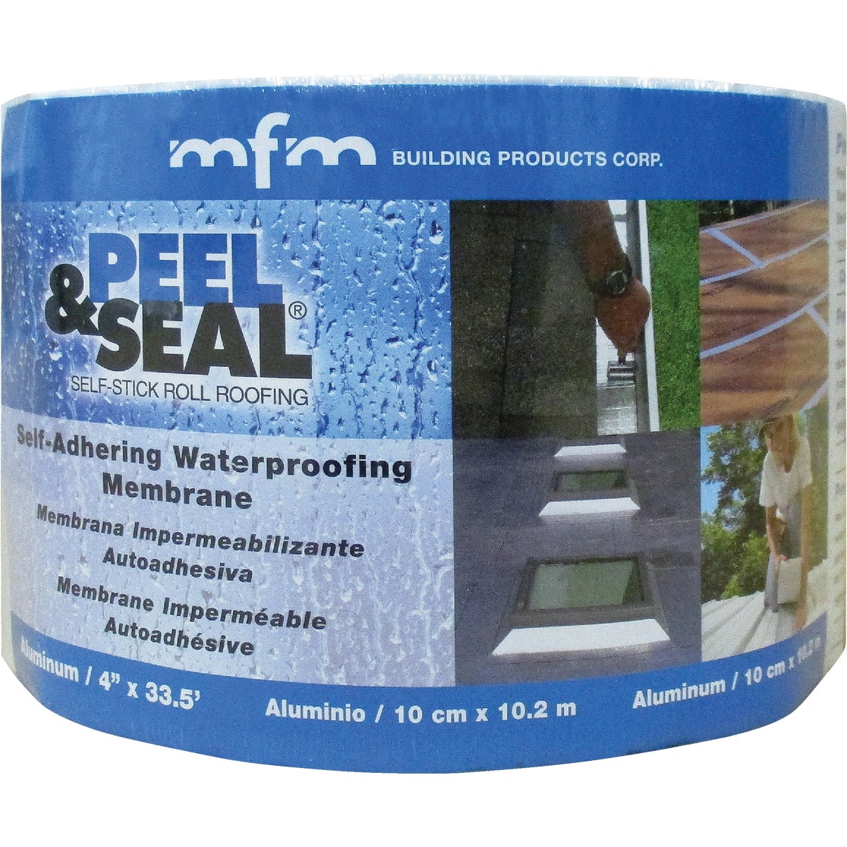 MFM Peel & Seal 4 In. X 33.5 Ft. Aluminum Roofing Membrane