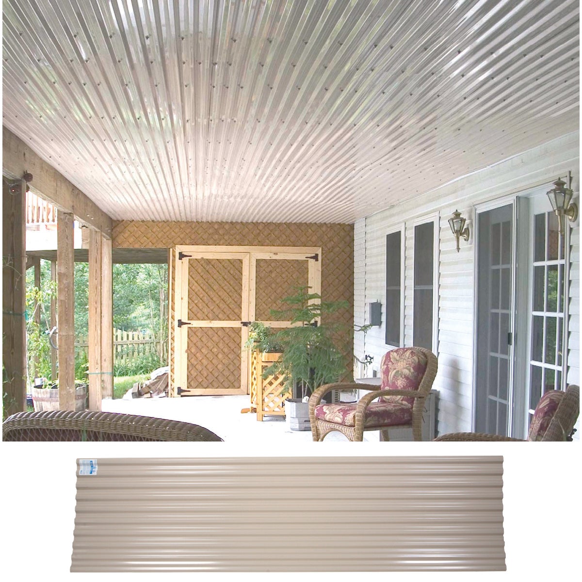 Tuftex UltraVinyl Corrugated Square Wave Panel