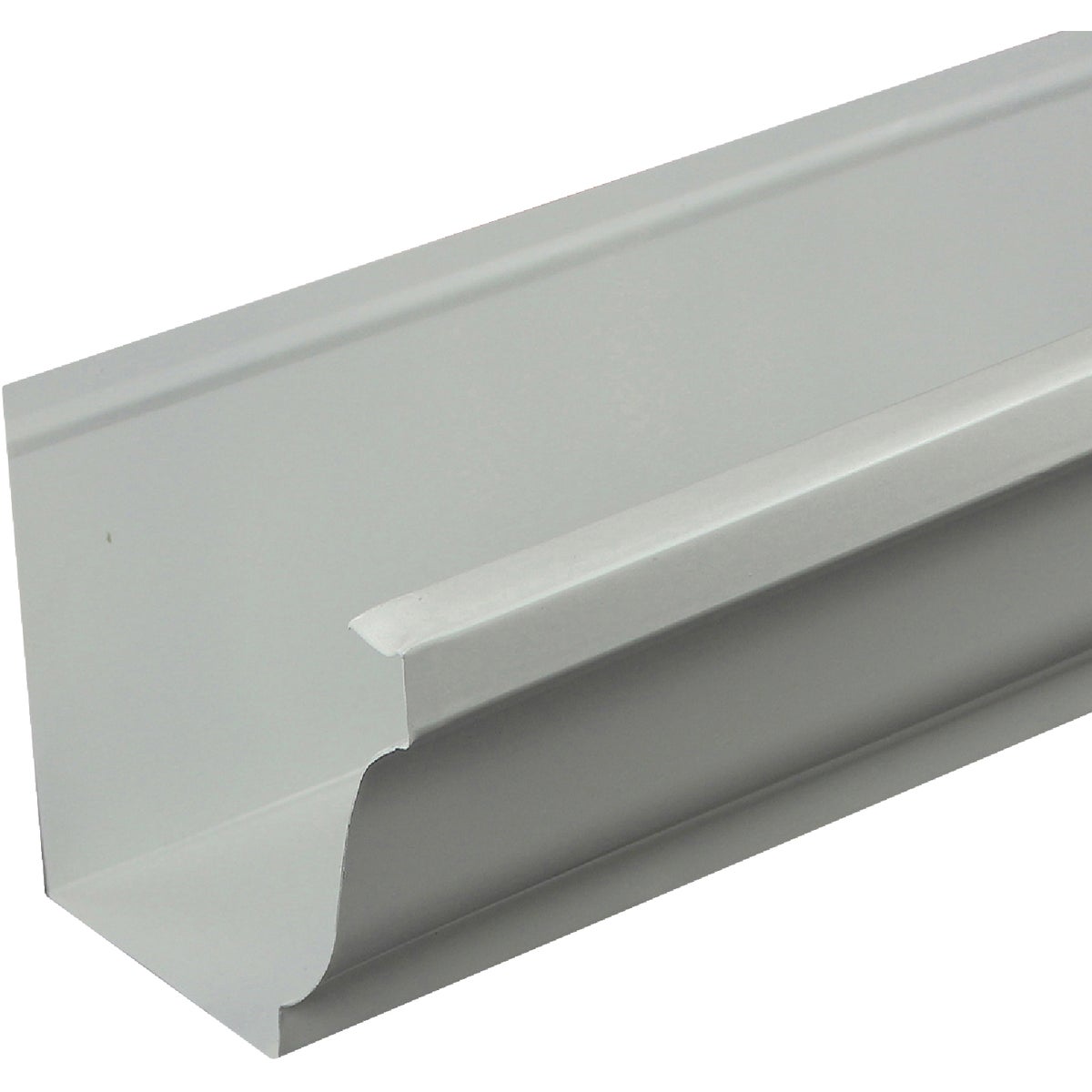 Spectra Metals 5 In. x 10 Ft. K-Style White 0.019 Aluminum Gutter