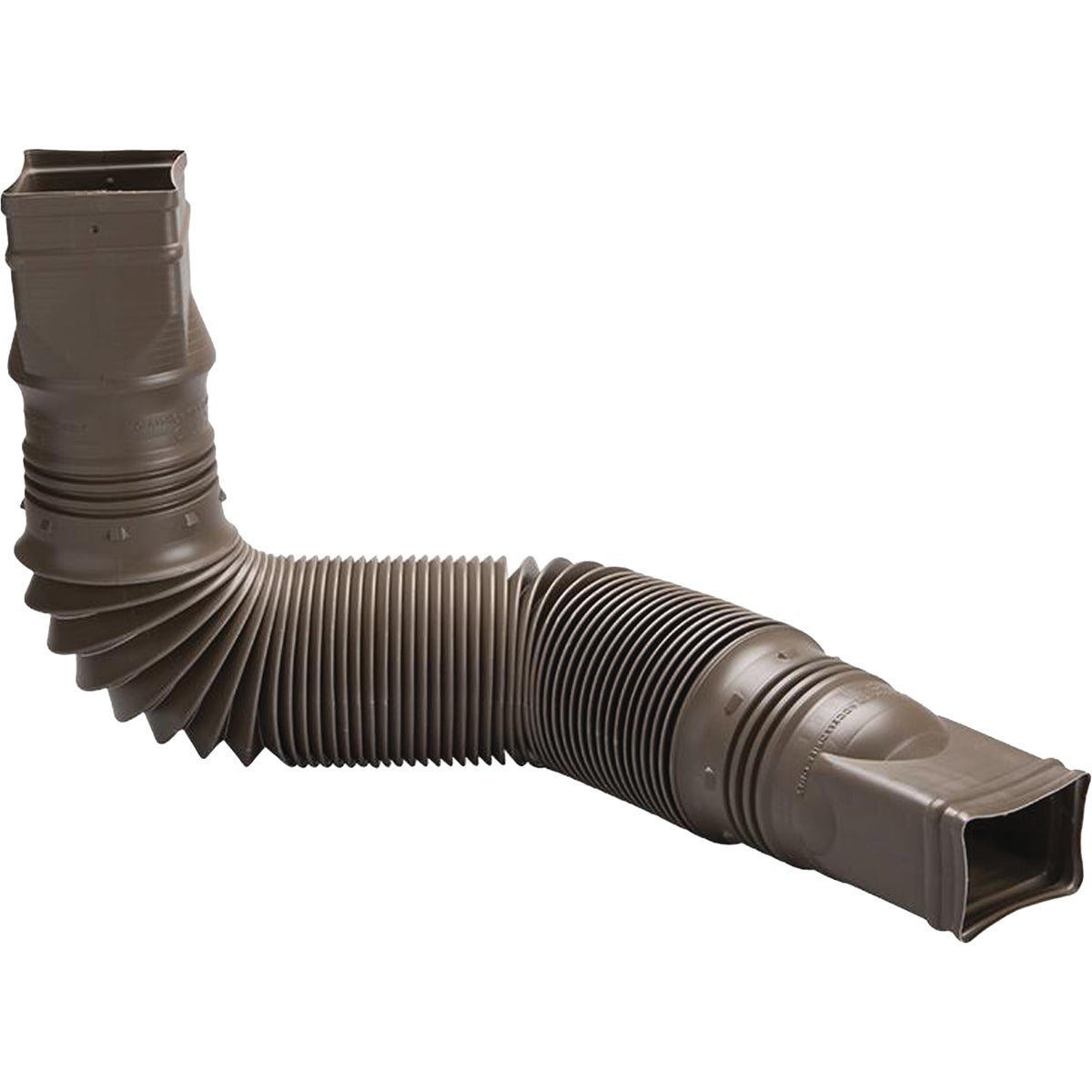 Amerimax Flex-A-Spout Brown Vinyl Downspout Extension