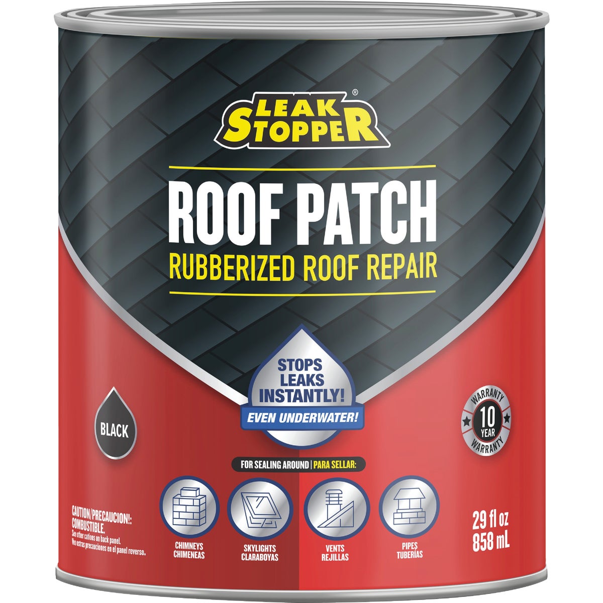 Black Jack Leak Stopper 1 Qt. Rubberized Roof Patch