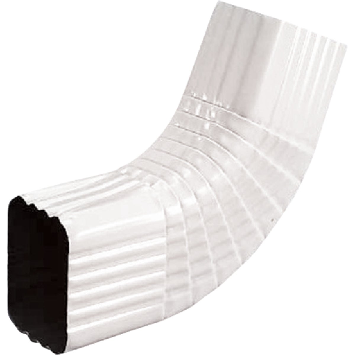 Spectra Metals 2 x 3 In. Aluminum White Side Downspout Elbow