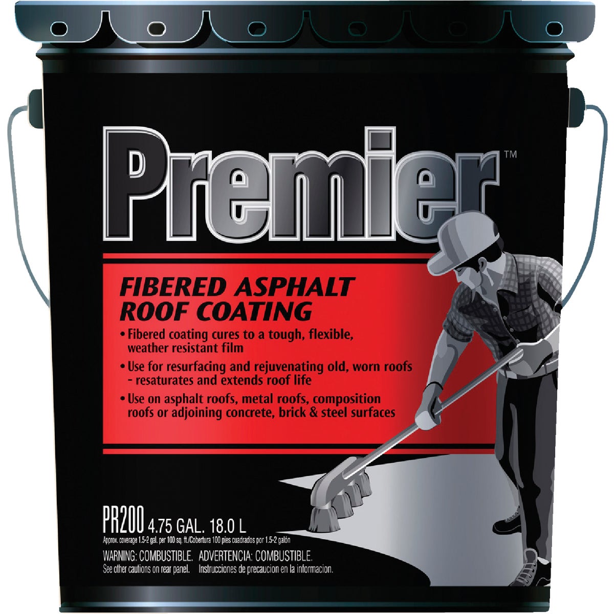 Premier 200 Fibered Asphalt Roof Coating