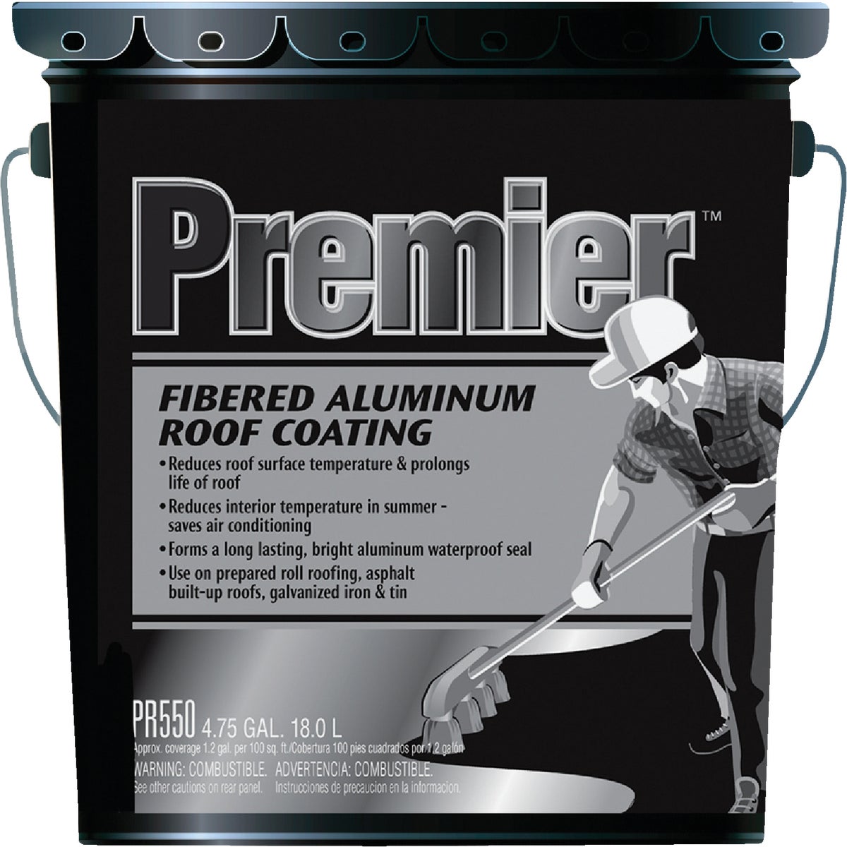 Premier 550 Fibered Aluminum Roof Coating