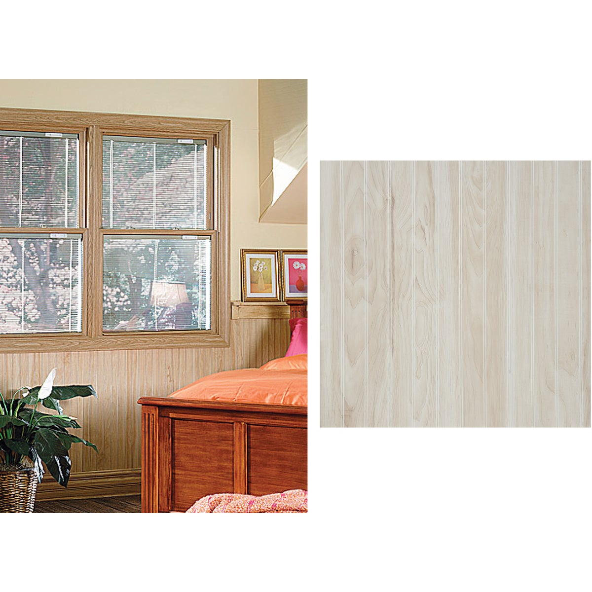 DPI Frosted Maple Woodgrain Wall Paneling