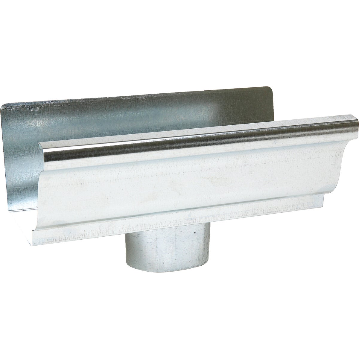 Amerimax 5 In. K Style Galvanized Gutter Drop Outlet