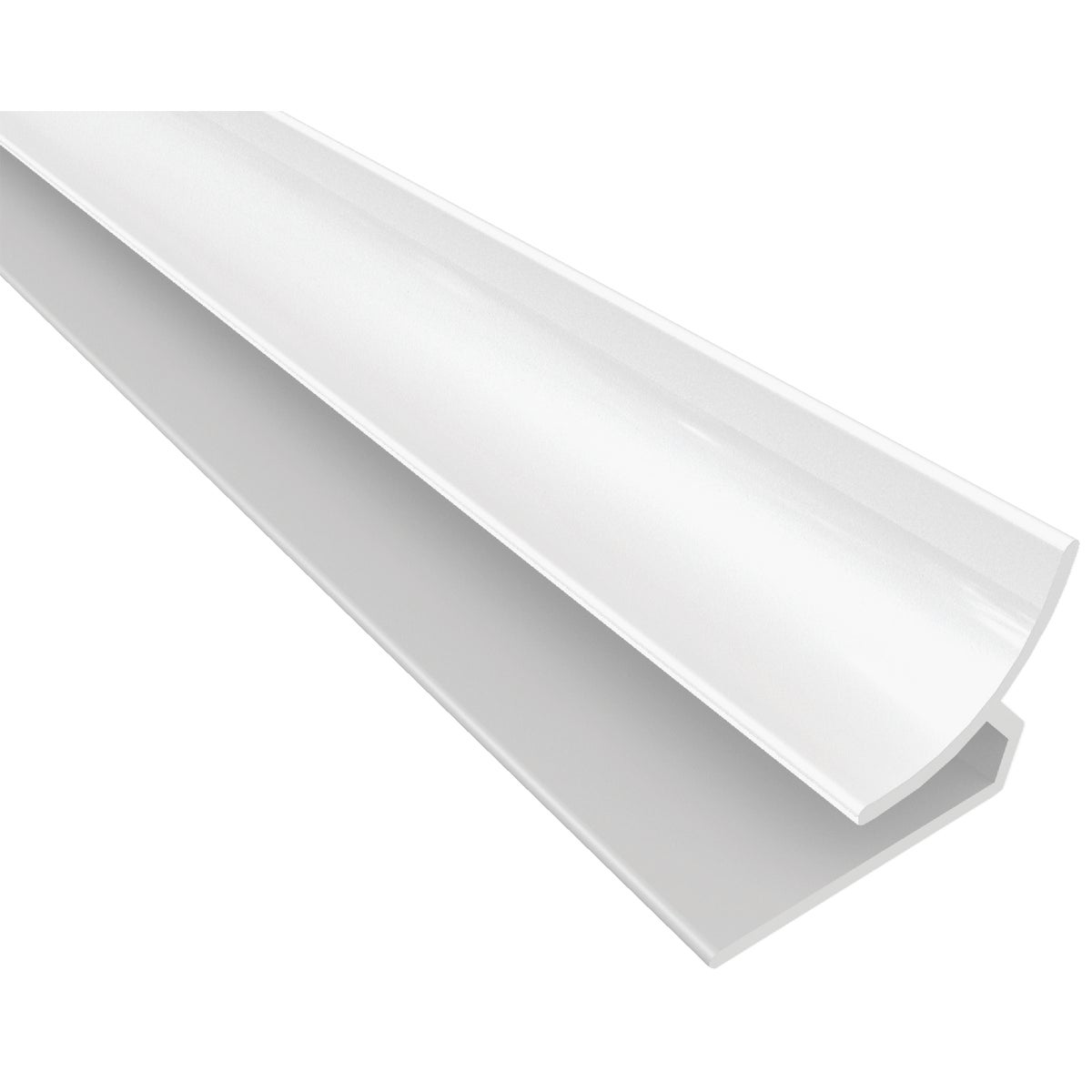 ACP Bath & Kitchen 1/8 In. x 8 Ft. White PVC Inside Corner Wall Paneling Molding