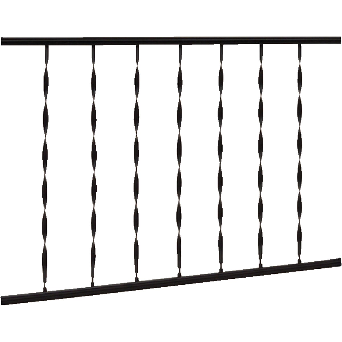 Gilpin Windsor 32 In. H. x 6 Ft. L. Wrought Iron Railing