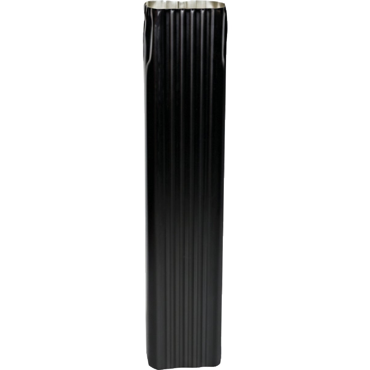 Spectra Metals 2 In. x 3 In. x 15 In. K-Style Black Aluminum Downspout Extension