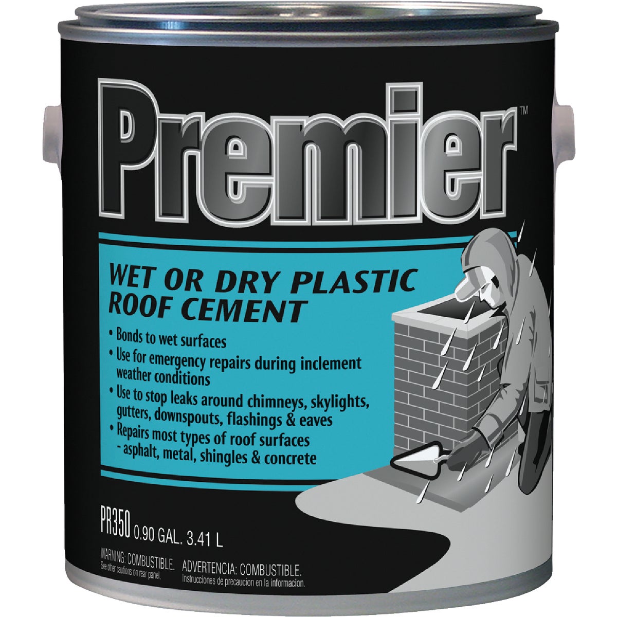 Premier 350 Wet or Dry Plastic Roof Cement