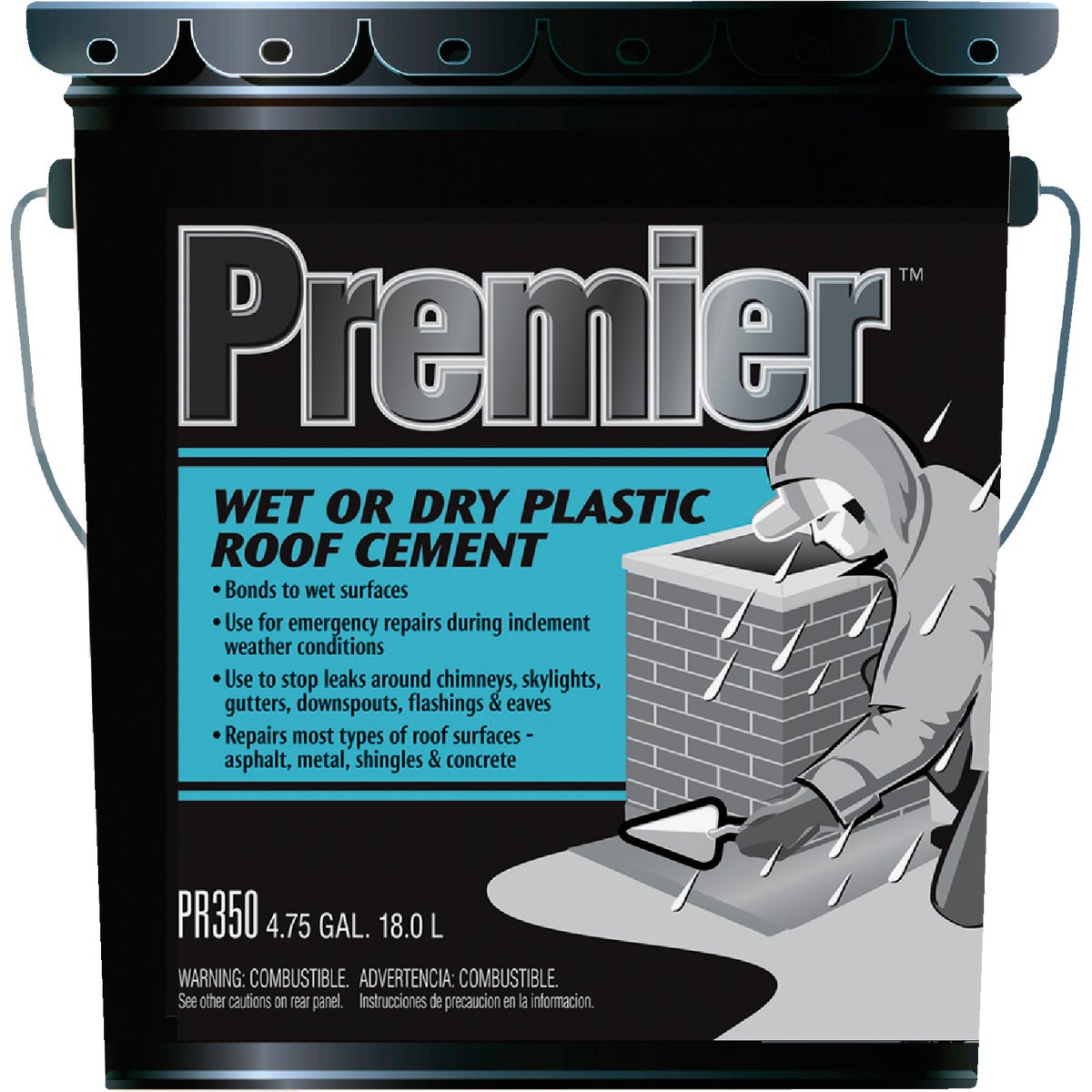 Premier 350 Wet or Dry Plastic Roof Cement