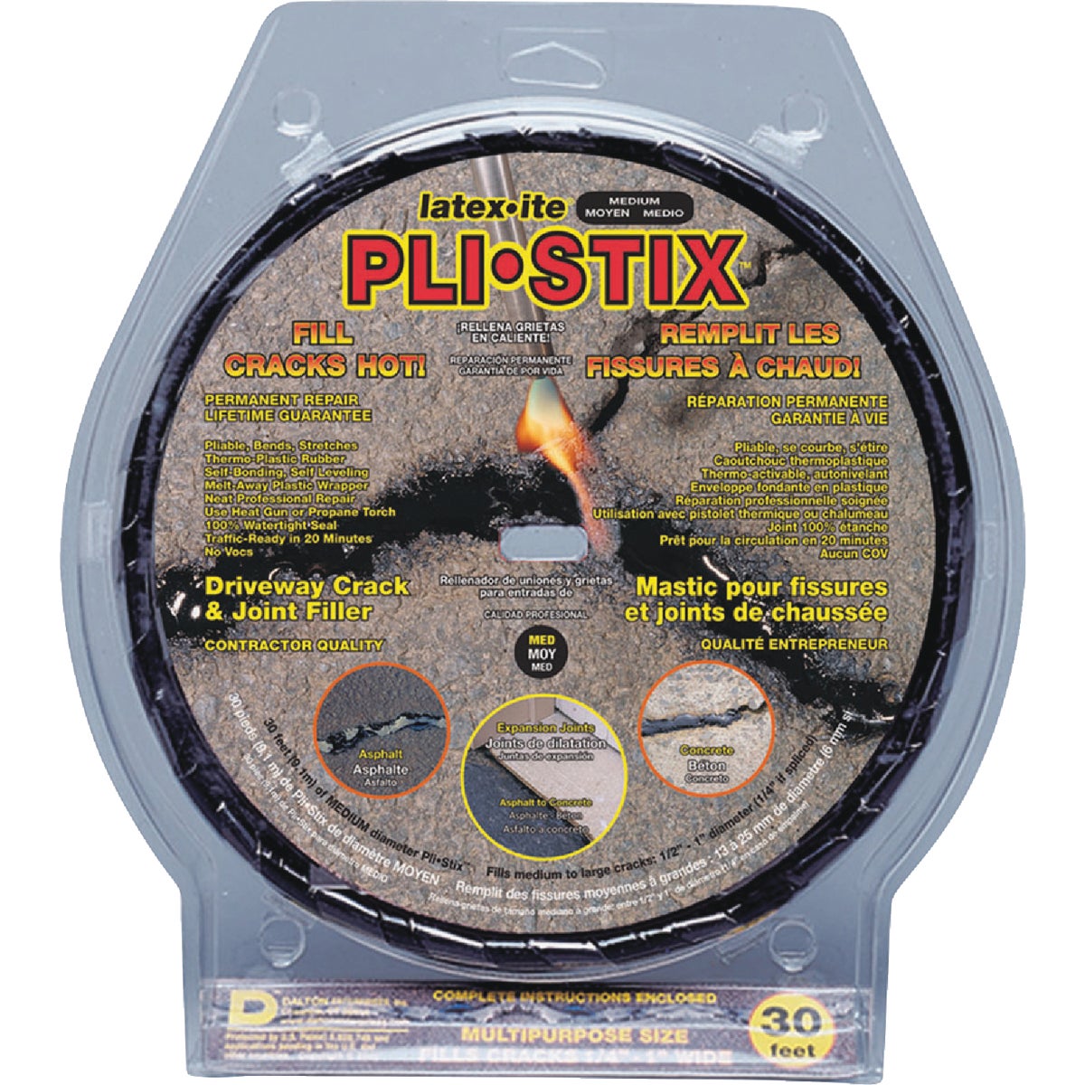 Latex-ite Pli-Stix Asphalt and Concrete Crack Filler