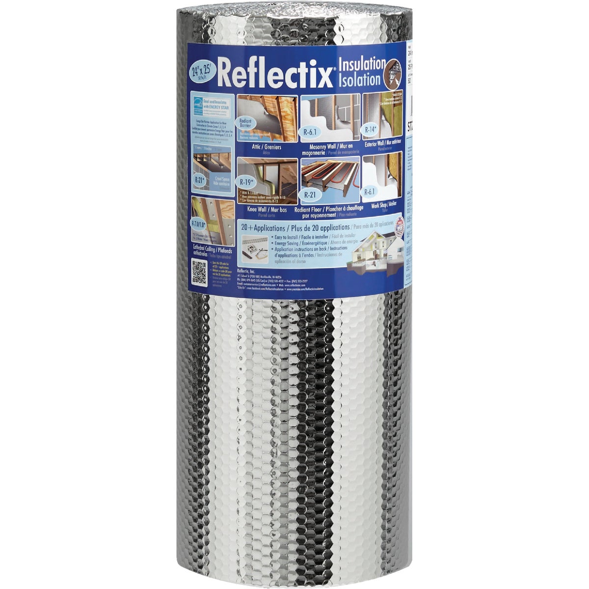 Reflectix 24 In. x 25 Ft. Staple Tab Reflective Insulation