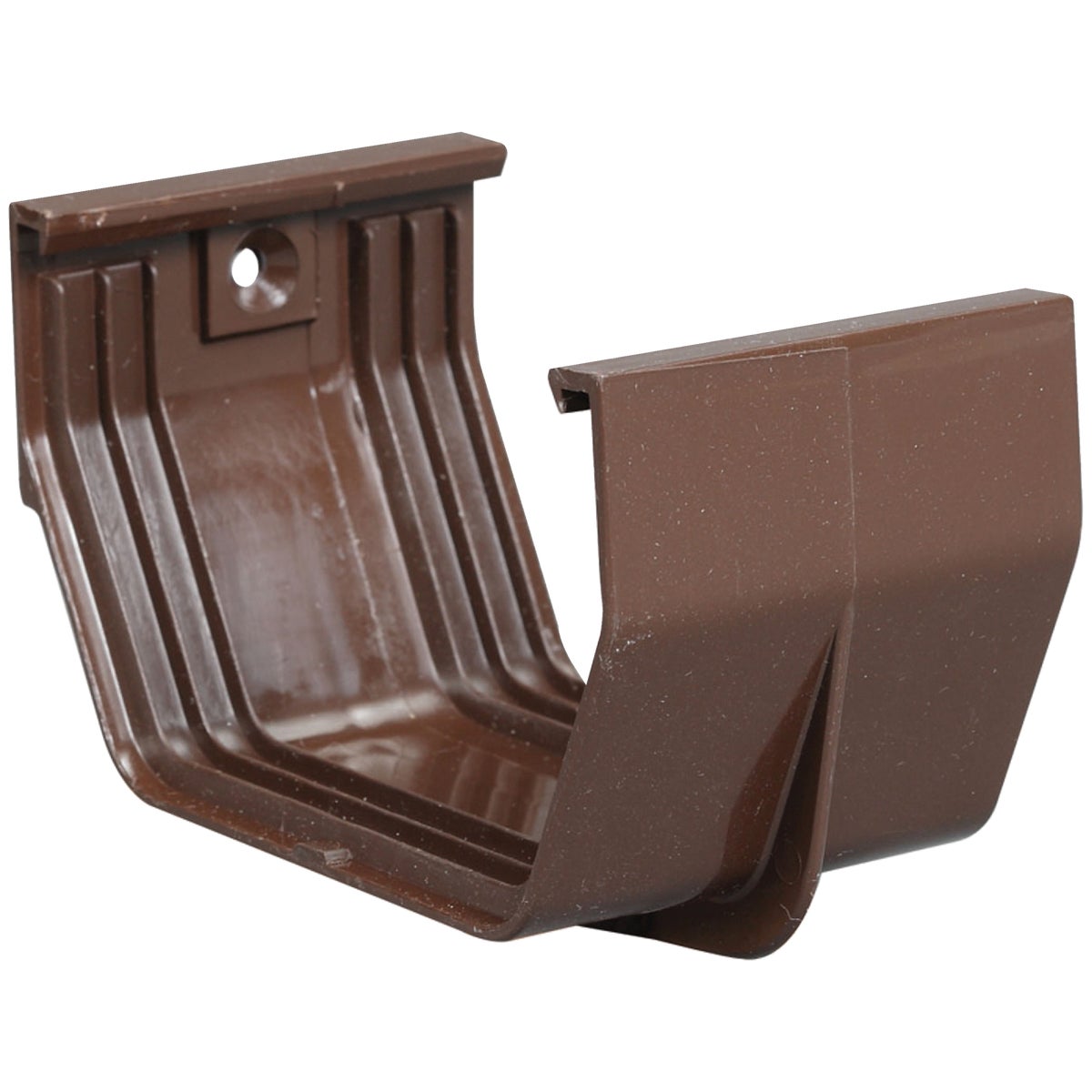 Amerimax 5 In. Contemporary Brown Vinyl Gutter Slip Joint Connector