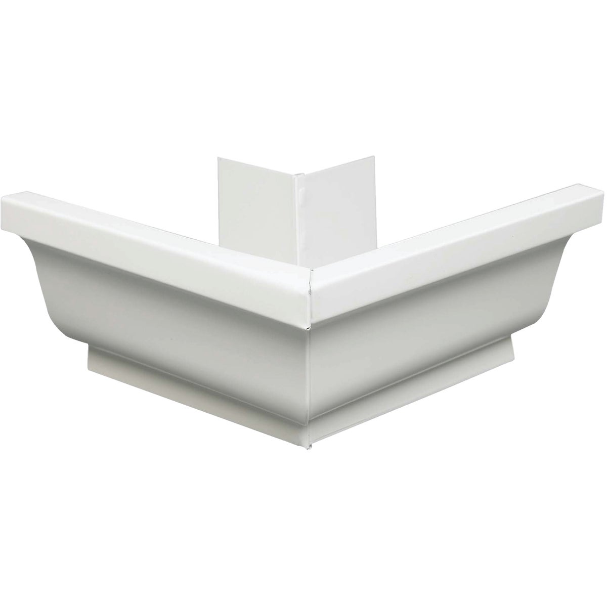 Amerimax 5 In. Galvanized White Mitre Gutter Outside Corner