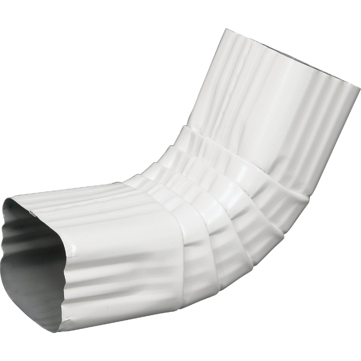 Amerimax 2 x 3 In. Galvanized White Front Downspout Elbow