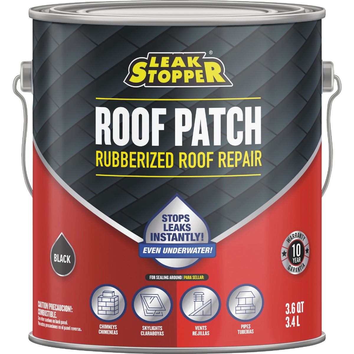 Black Jack Leak Stopper 1 Gal. Rubberized Roof Patch