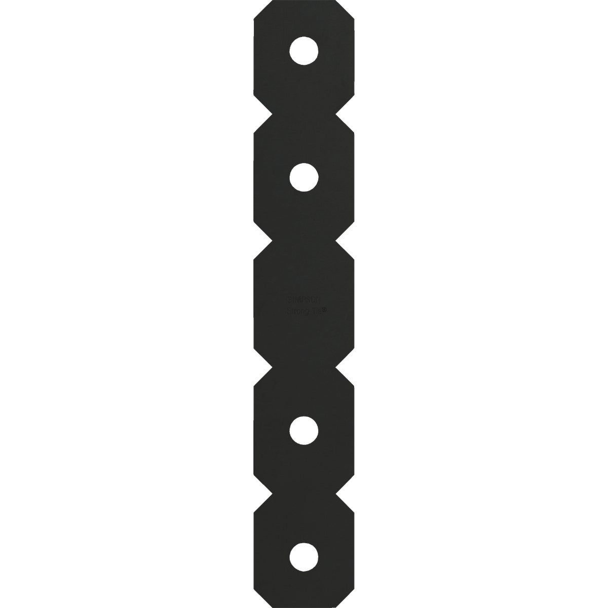 Simpson Strong-Tie 2 In. x 12 In. Black 12 Gauge Ornamental Strap