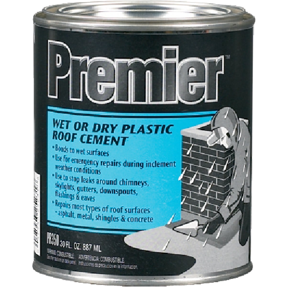 Premier 350 Wet or Dry Plastic Roof Cement