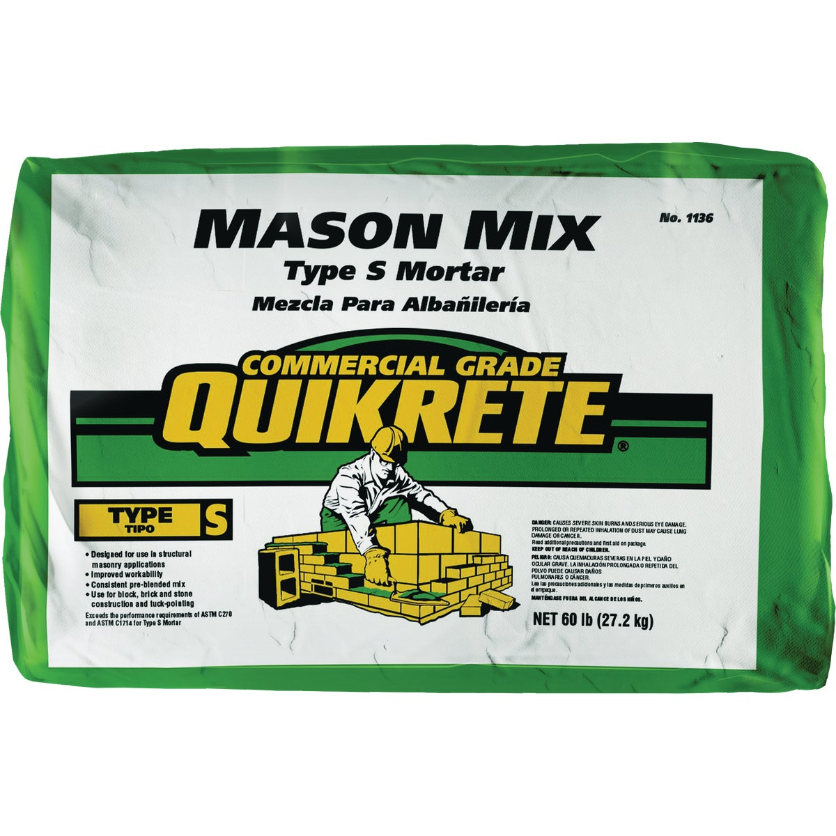 Quikrete 60 Lb. Mason Type S Mortar Mix