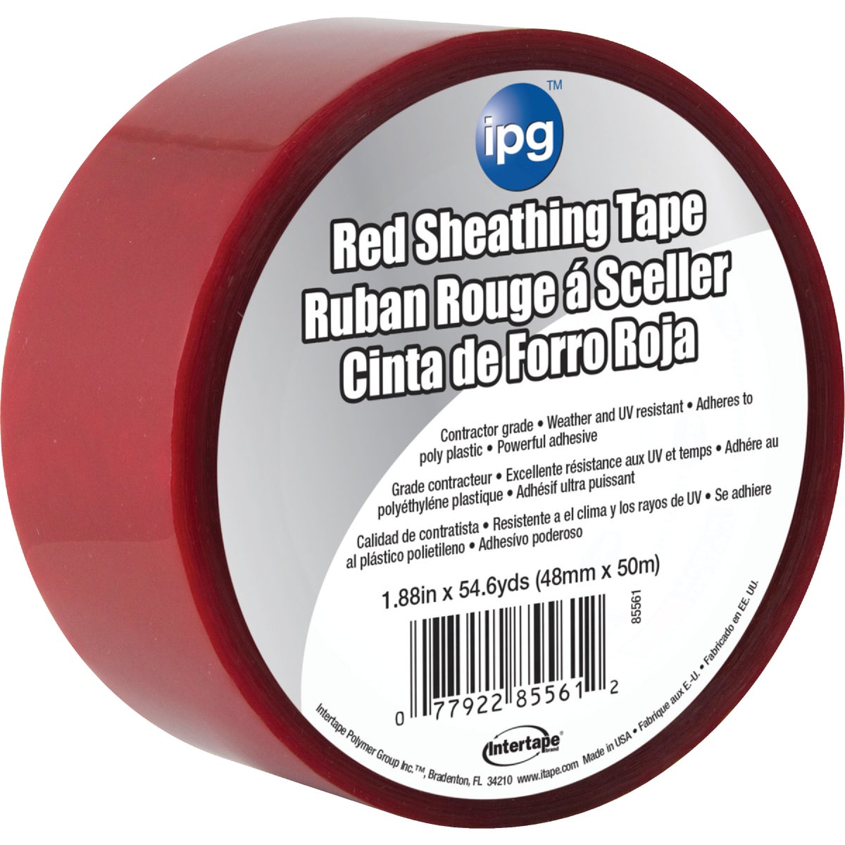 IPG 1.89 In. x 55 Yds. Red Sheathing Tape
