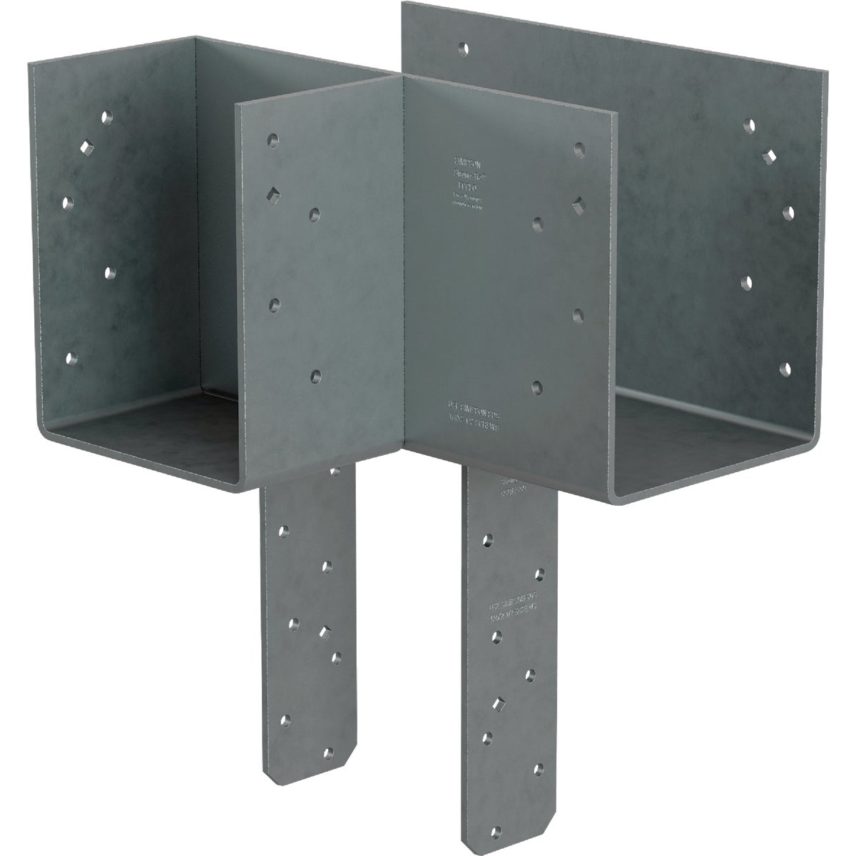 Simpson Strong-Tie ECCLLQ L-Shape End Column Cap for 6x Beam, 6x Post with Strong-Drive SDS Screws, Skewed Left