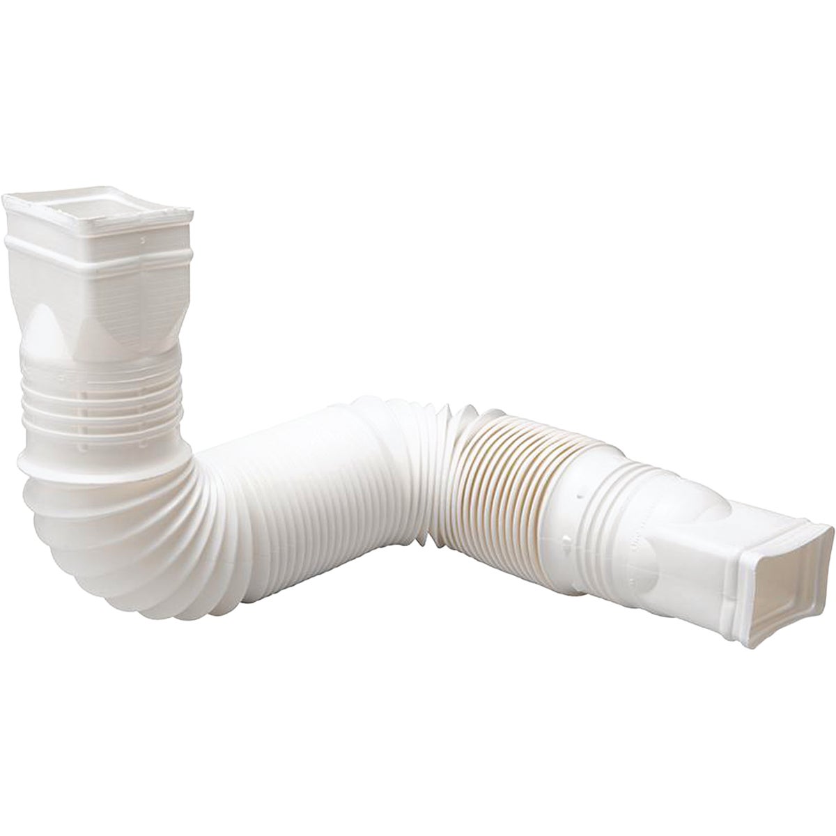 Amerimax Flex-A-Spout White Vinyl Downspout Extension