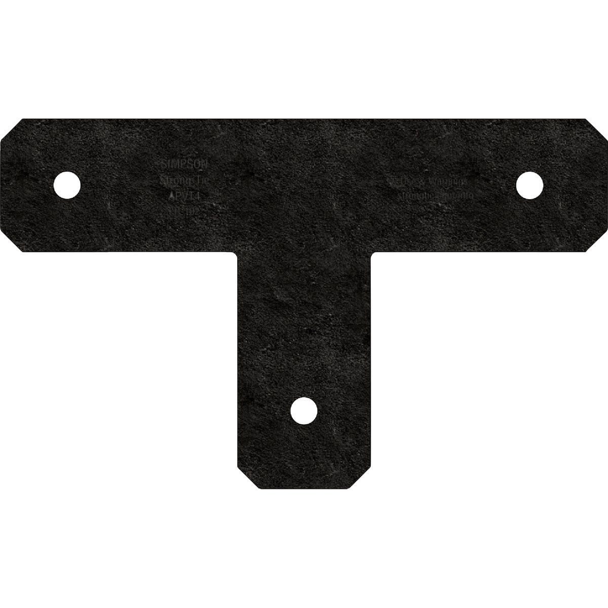 Simpson Strong-Tie Outdoor Accents Avant Collection 4 In. x 4 In. ZMAX Black Powder-Coated T Strap