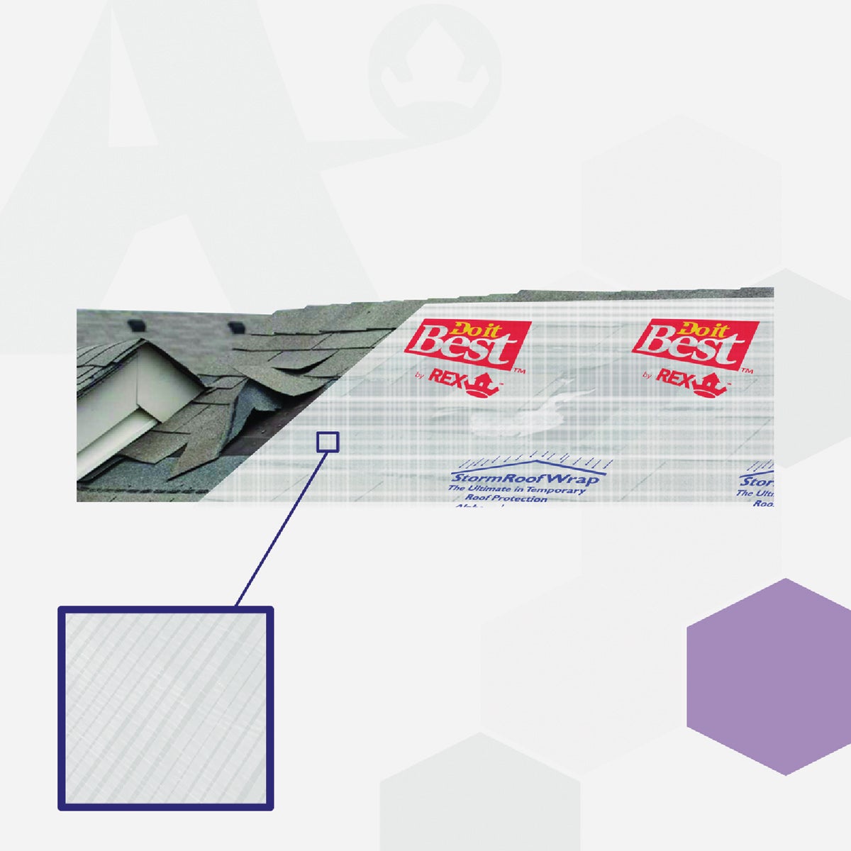 Do it Best REX Wrap 10 Ft. x 300 Ft. StormRoof Wrap Temporary Roof Protection Tarp