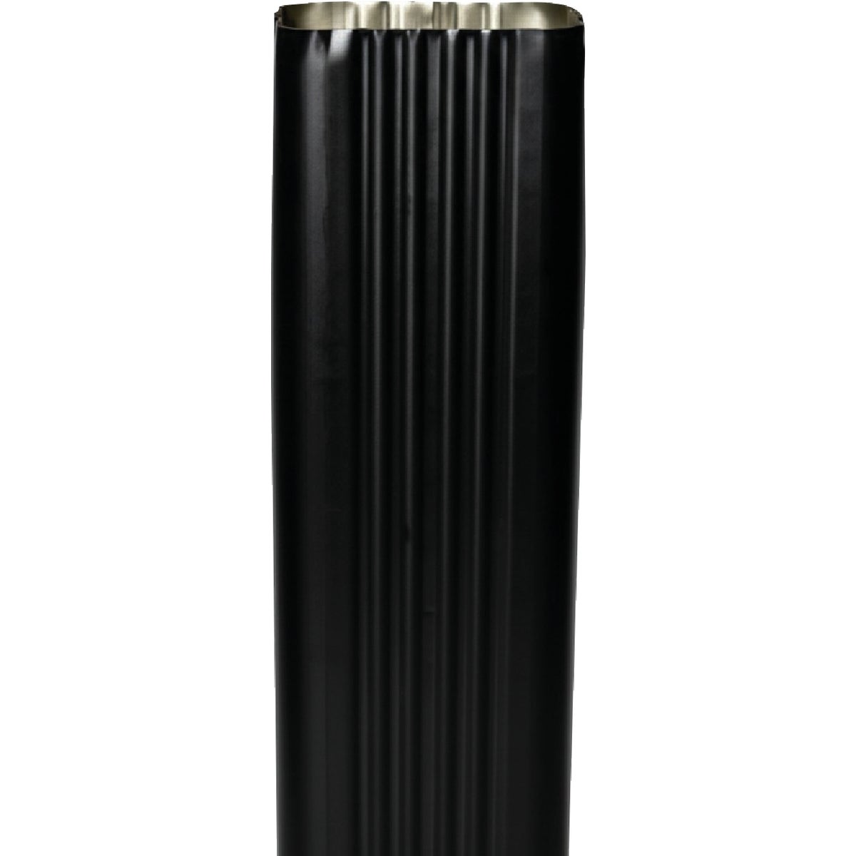 Spectra Metals 3 In. x 4 In. Black Aluminum Downspout