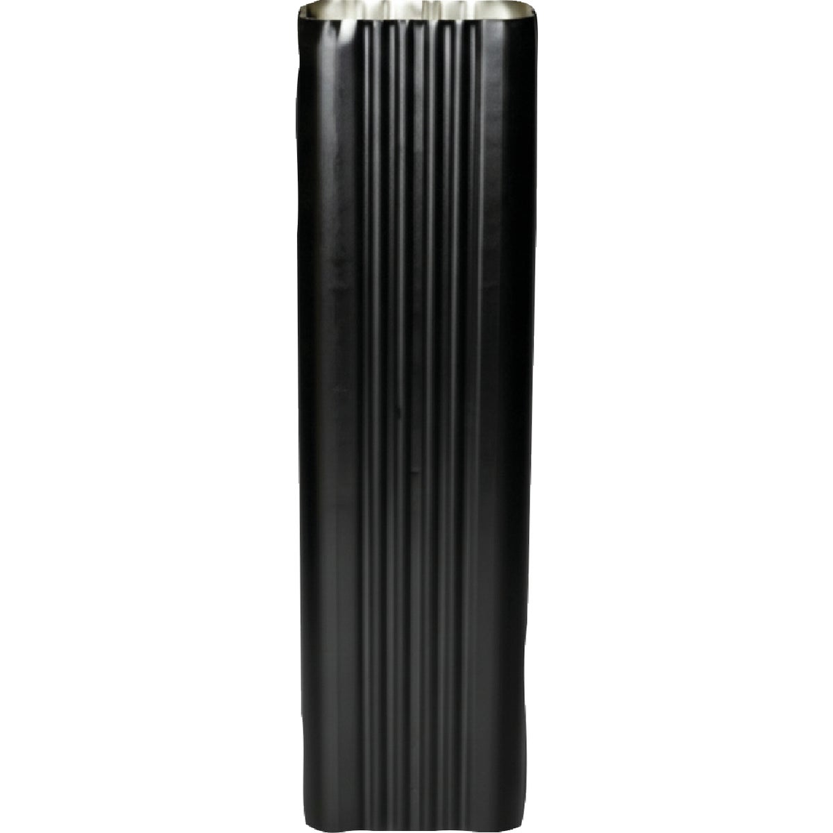 Spectra Metals 3 In. x 4 In. x 15 In. K-Style Black Aluminum Downspout Extension