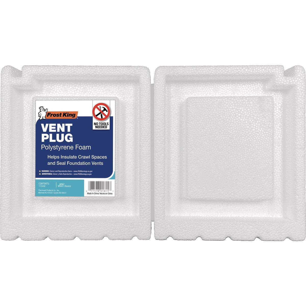 Frost King 6.5 In. x 7.75 In. Large Foundation Vent Foam Plug