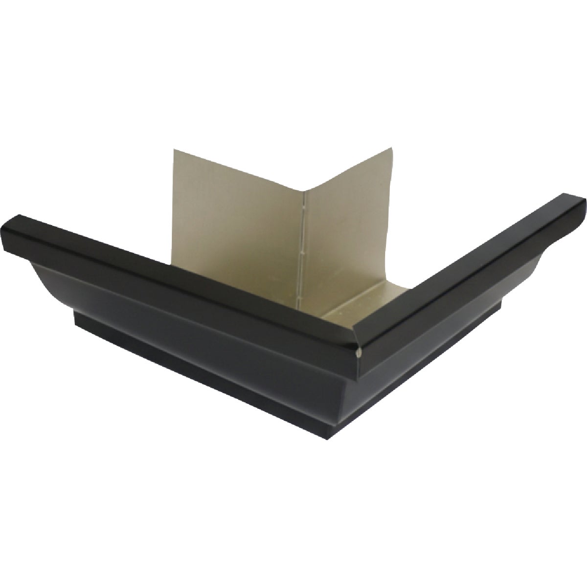 Spectra Metals 5 In. Aluminum Black Miter Gutter Outside Corner