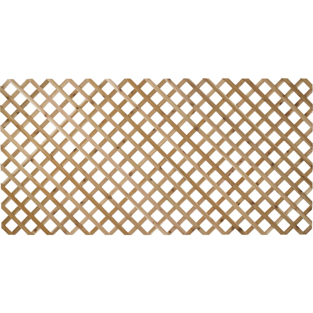 Real Wood Products 4 Ft. W. x 8 Ft. L. x 1/2 In. Thick Natural Cedar Lattice Panel