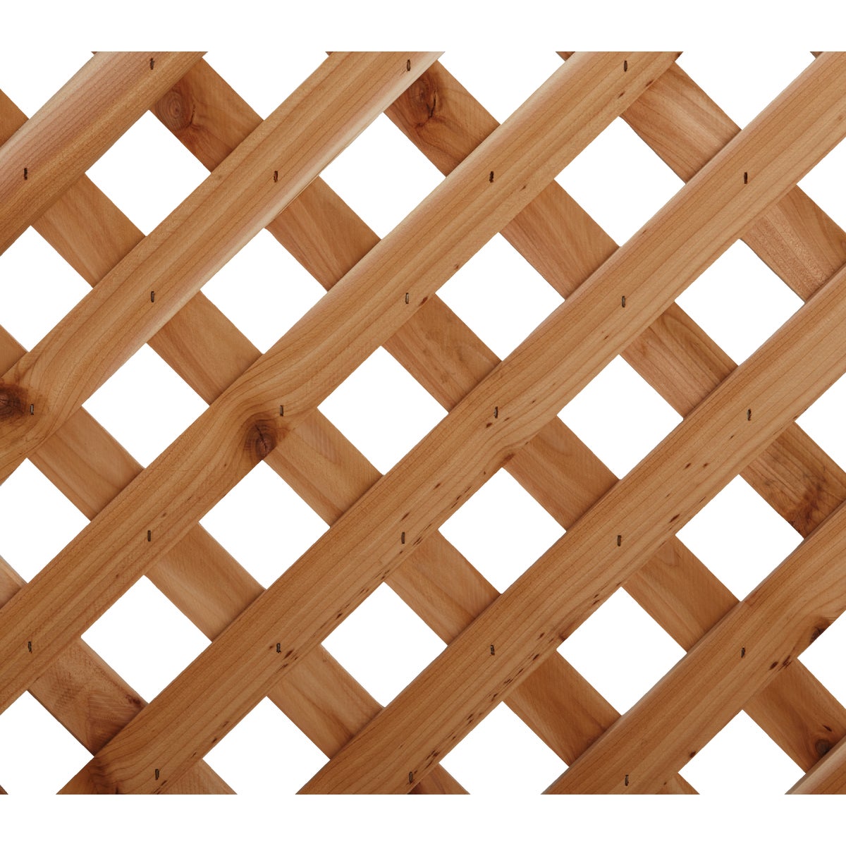 Real Wood Products 4 Ft. W. x 8 Ft. L. x 3/4 In. Thick Natural Cedar Privacy Diamond Lattice Panel