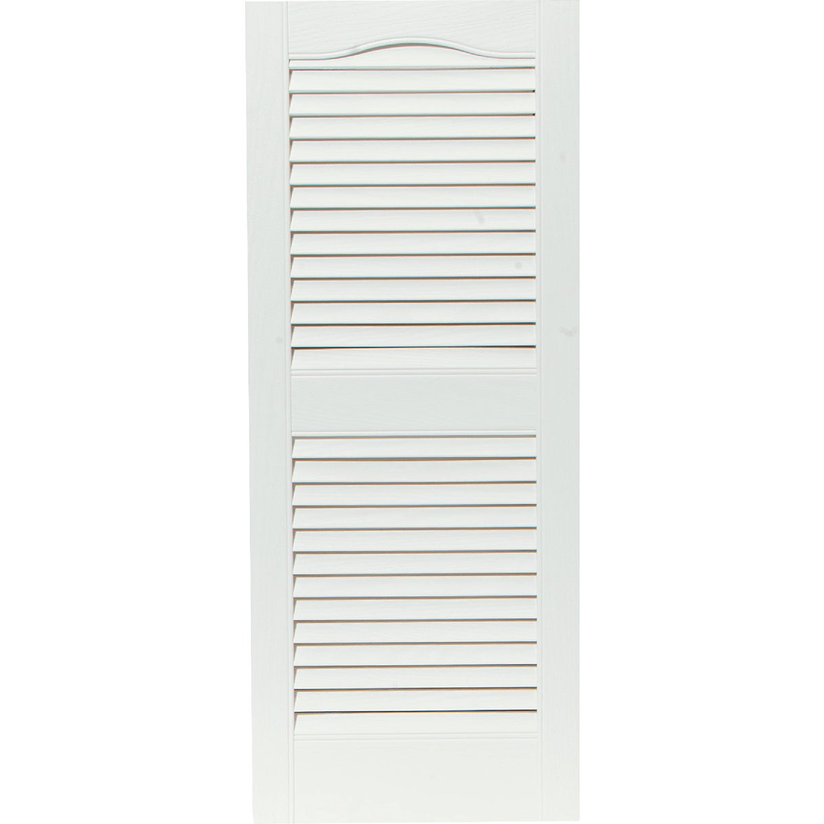 Builders Edge 15 In. x 36 In. Vinyl Louvered Shutter, (2-Pack)
