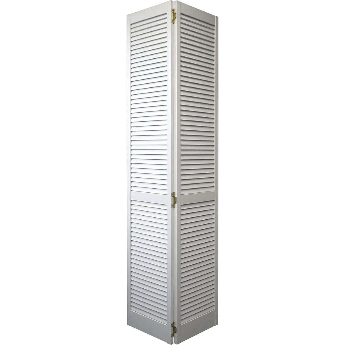 Jeld Wen 24 In. W. x 80 In. H. Pine Louver/Louver Primed White Bifold Door