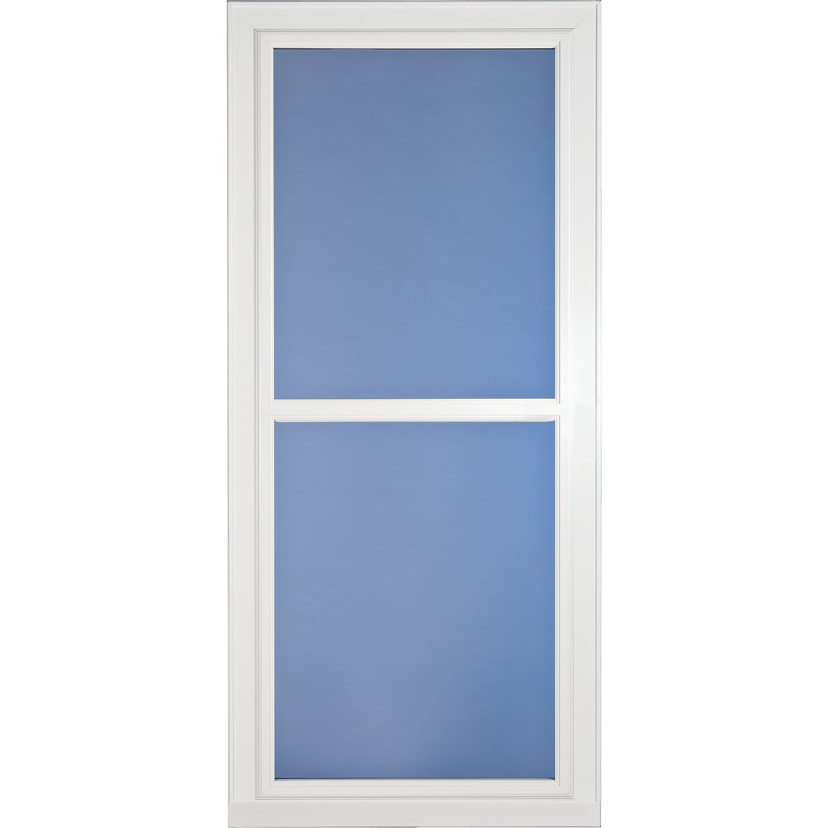 Larson Easy Vent 146 Series 32 In. W x 81 In. H x 1-7/8 In. Thick White Full View Aluminum Storm Door