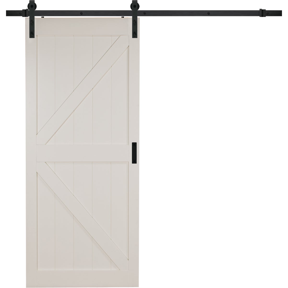 Erias Home Designs 36 In. x 84 In. x 1-3/8 In. K-Style Stone Barn Door Kit