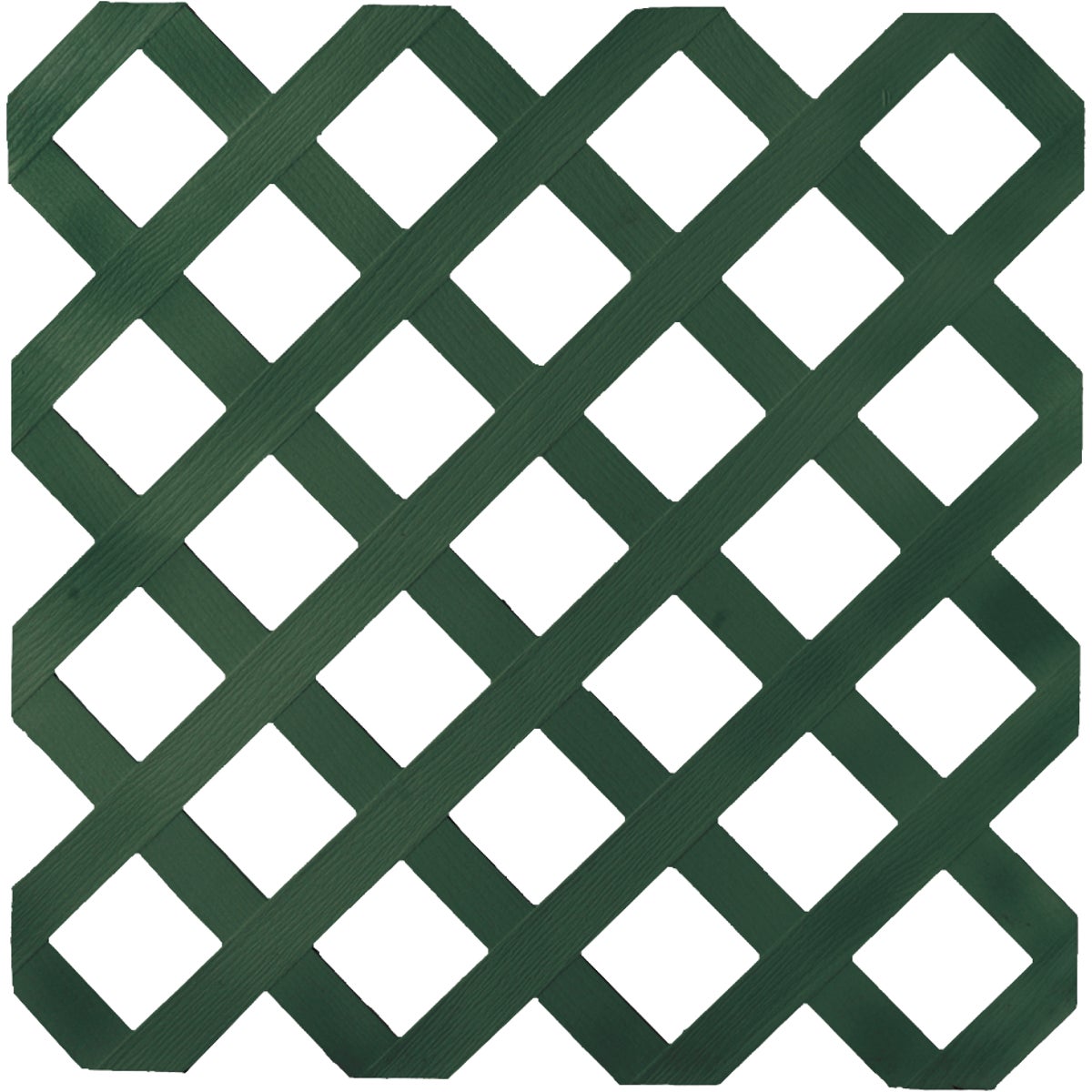 Deckorators 4 Ft. W x 8 Ft. L x 1/8 In. Thick Dark Green Vinyl Lattice Panel