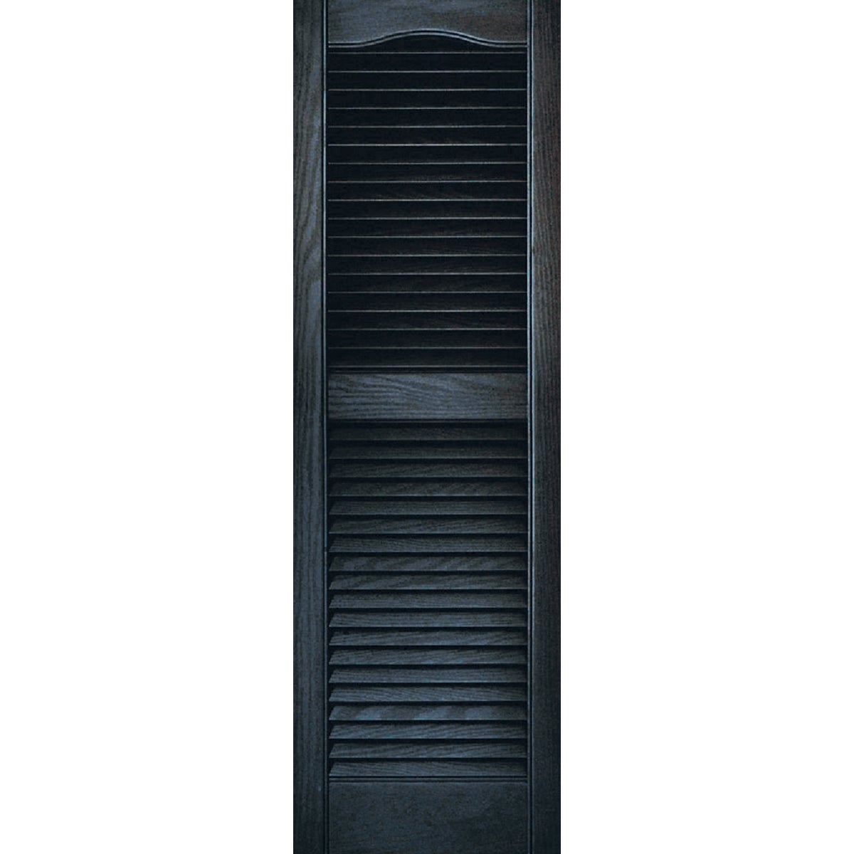 Builders Edge 15 In. x 48 In. Vinyl Louvered Shutter, (2-Pack)
